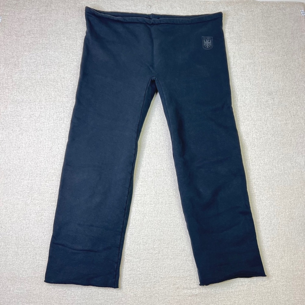 Yeezy Vultures Kanye West Sweatpants Black Logo Fleece Pants Size 2 M/L Mens